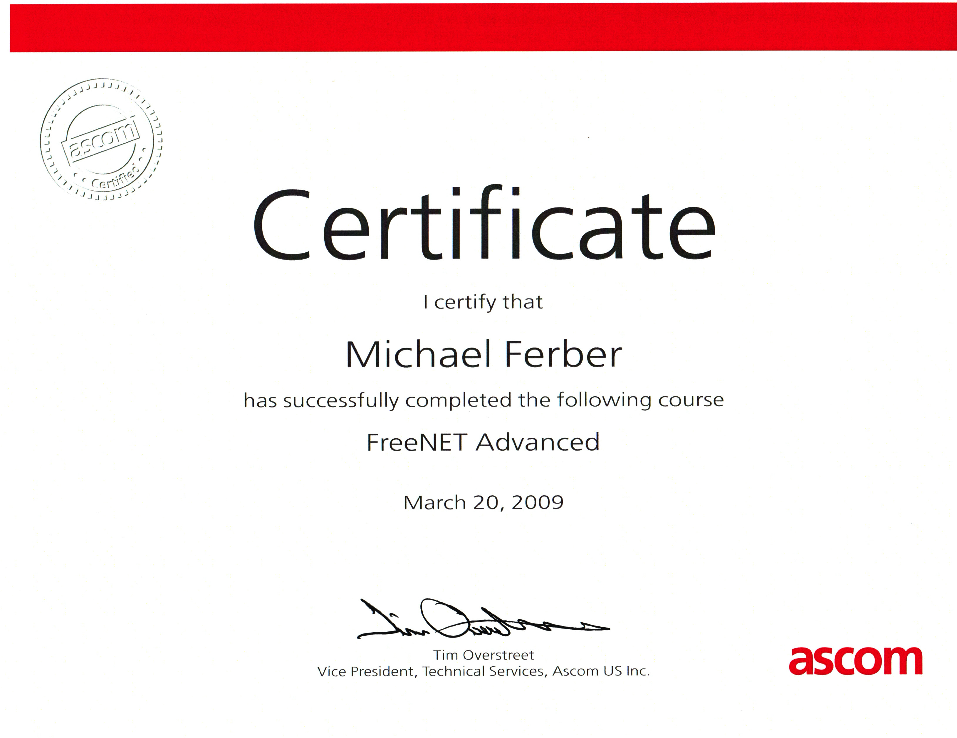 2009 03 20 Ascom FreeNET Advanced