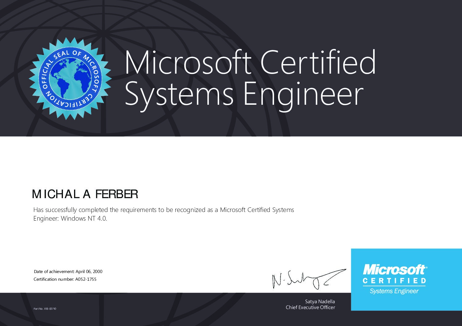 Microsoft Certified System Engineer